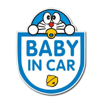 Baby In Car 'Doraemon | Pacifier | Peeking' Vinyl Car Sticker