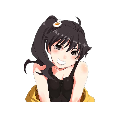 Monogatari Series 'Karen Araragi | Happy' Vinyl Car Sticker
