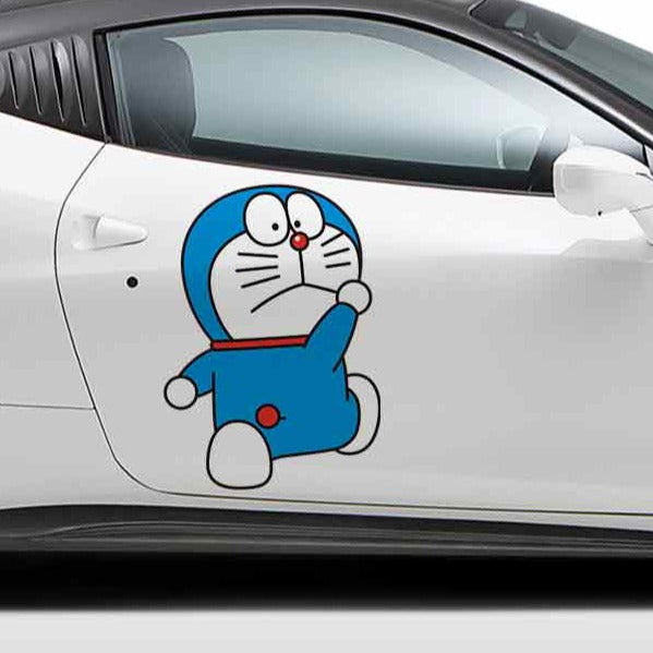 Doraemon 'Looking Back | Left' Vinyl Car Sticker