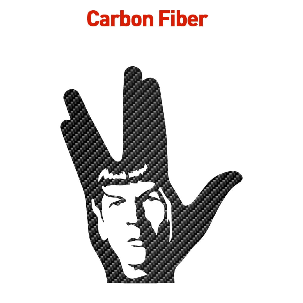 Star Trek 'Spock Face | Vulcan Salute' Vinyl Car Sticker
