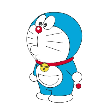 Doraemon 'Surprised | Left' Vinyl Car Sticker