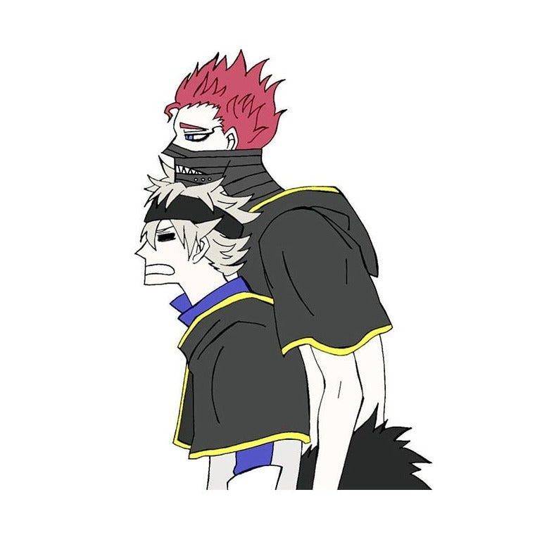 Black Clover 'Asta and Zora Ideale | Tired' Vinyl Car Sticker