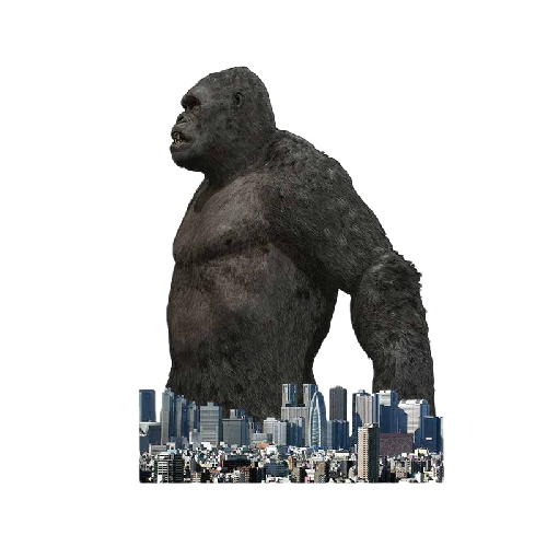 King Kong 'Walking In The City' Vinyl Car Sticker