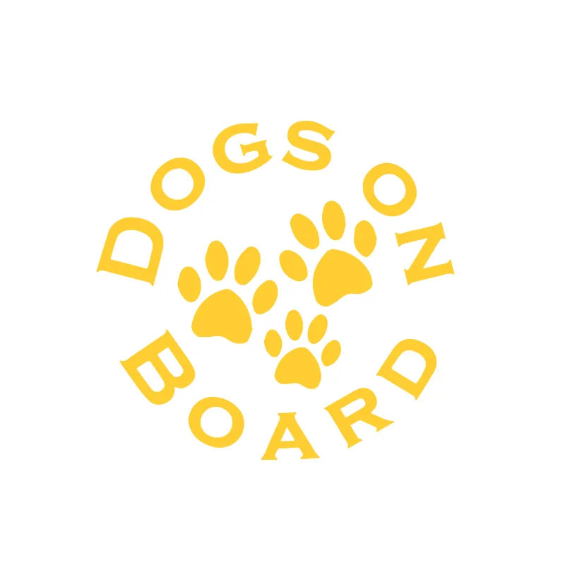 Dogs On Board 'Dog Paws' Vinyl Car Sticker