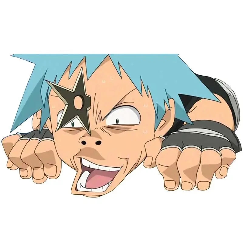 Soul Eater 'Black Star | Funny Face' Vinyl Car Sticker