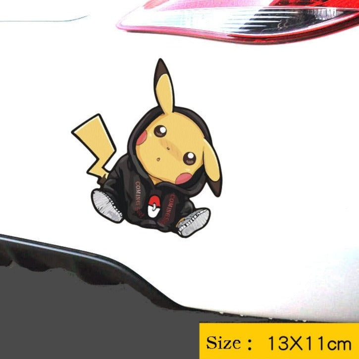 Pokemon 'Pikachu | Wearing Jacket' Vinyl Car Sticker