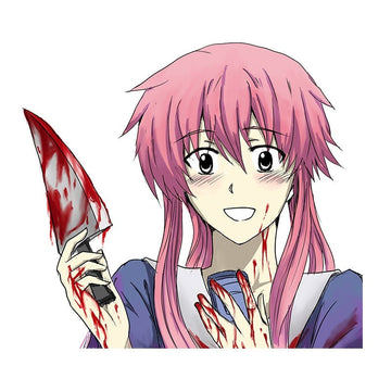 Future Diary 'Yuno Gasai | Shocked' Vinyl Car Sticker