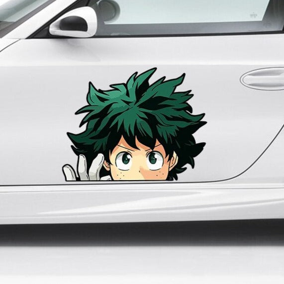 My Hero Academia 'Shocked Deku | Left Hand' Vinyl Car Peeker Sticker