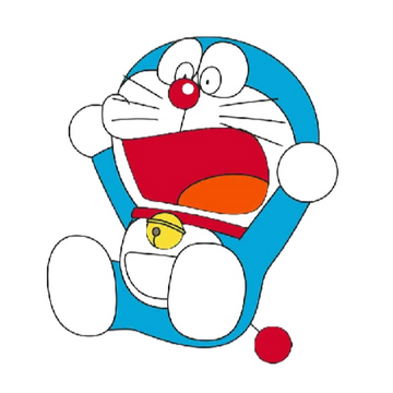 Doraemon 'Yelling | Right' Vinyl Car Sticker
