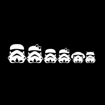 Star Wars 'Stormtrooper | Family Portrait' Vinyl Car Sticker