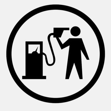 Fuel Tank 'Head Pointing | 2.0' Vinyl Car Sticker