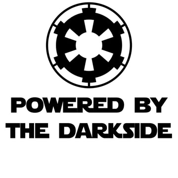 Star Wars 'Powered By The Darkside | Galactic Empire Symbol' Vinyl Car Sticker