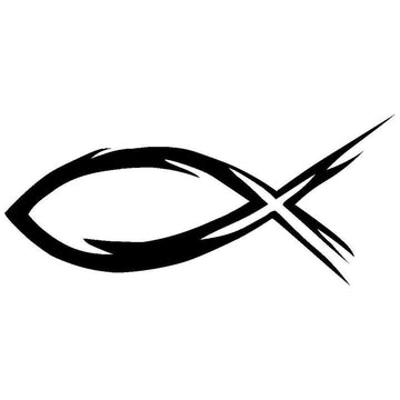 Ichthys Symbol Vinyl Car Sticker