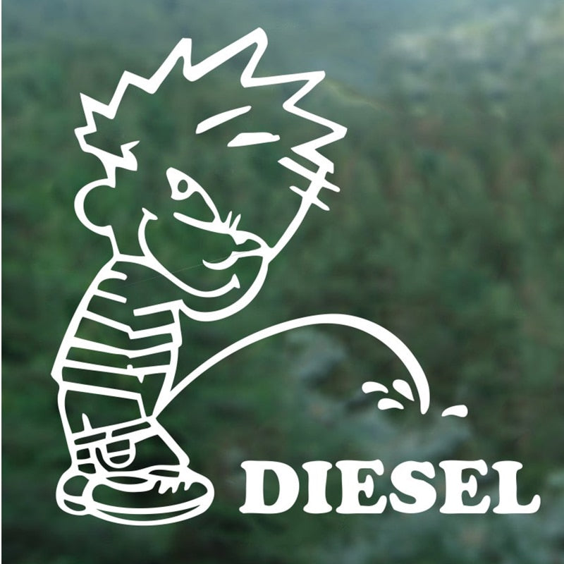 Diesel 'Naughty Boy | Peeing' Vinyl Car Sticker
