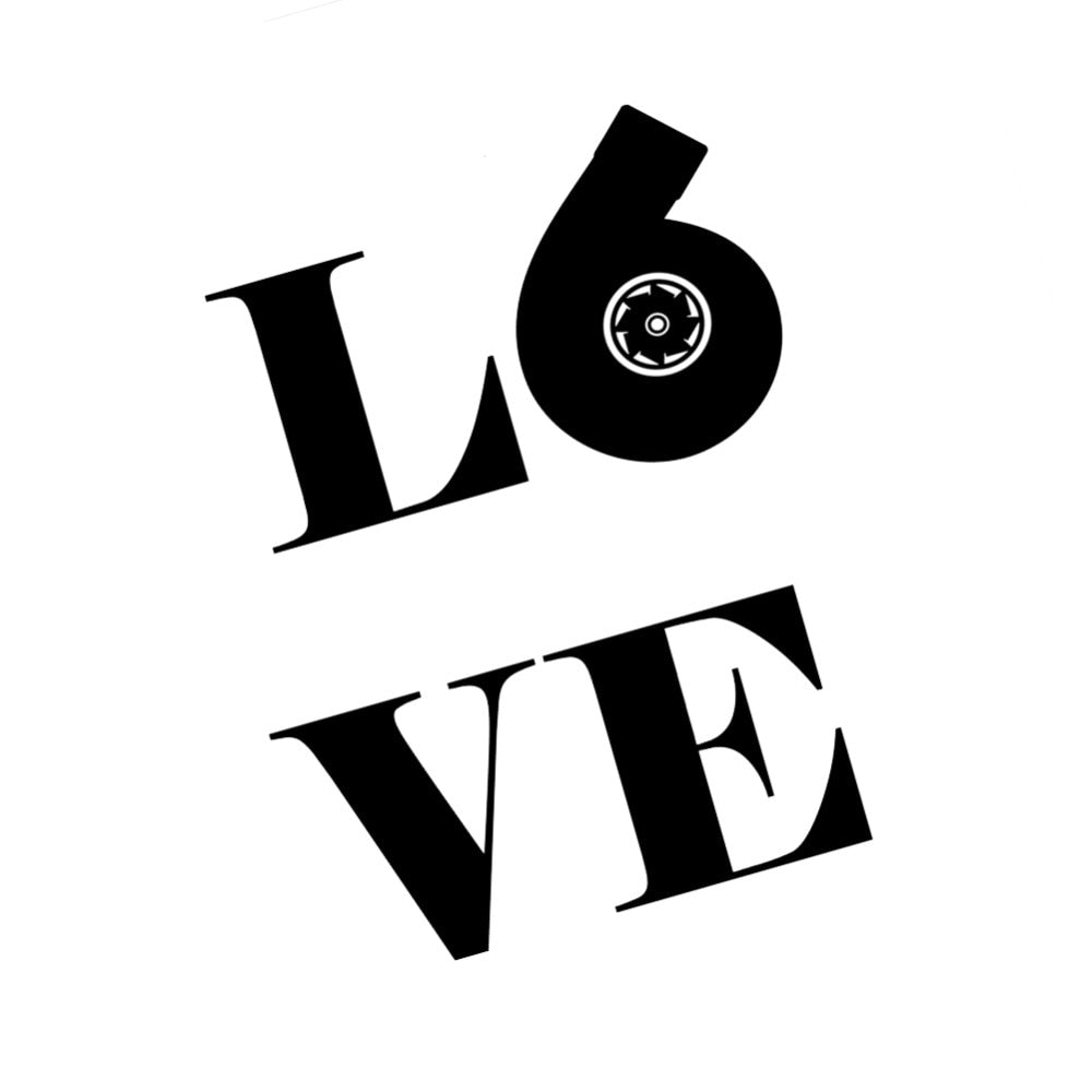 Cool 'Love | Turbocharger' Vinyl Car Sticker