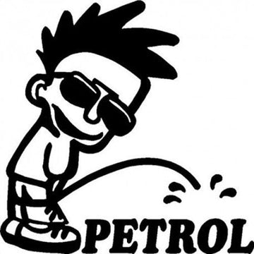 Petrol 'Naughty Boy | Peeing' Vinyl Car Sticker