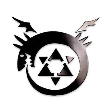 Fullmetal Alchemist 'Ouroboros Symbol' Metal Car Sticker