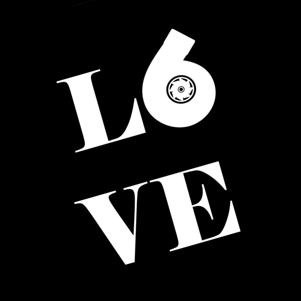 Cool 'Love | Turbocharger' Vinyl Car Sticker