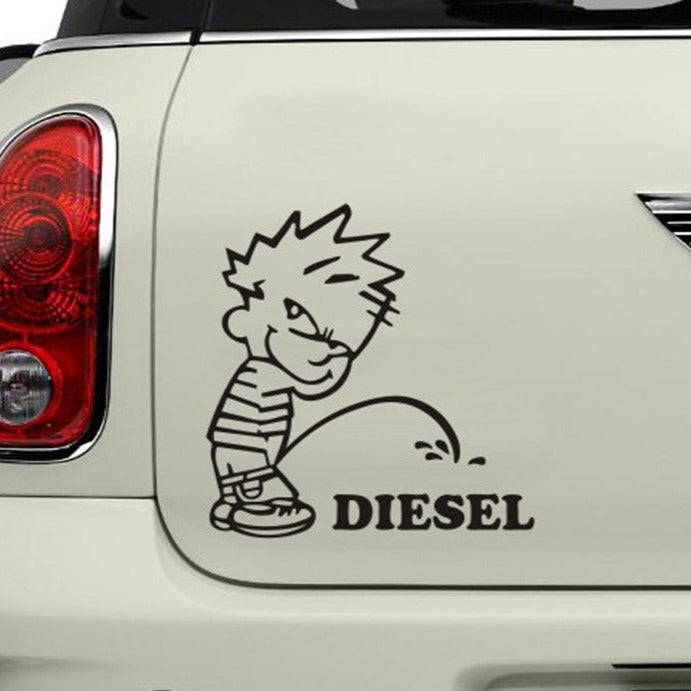 Diesel 'Naughty Boy | Peeing' Vinyl Car Sticker