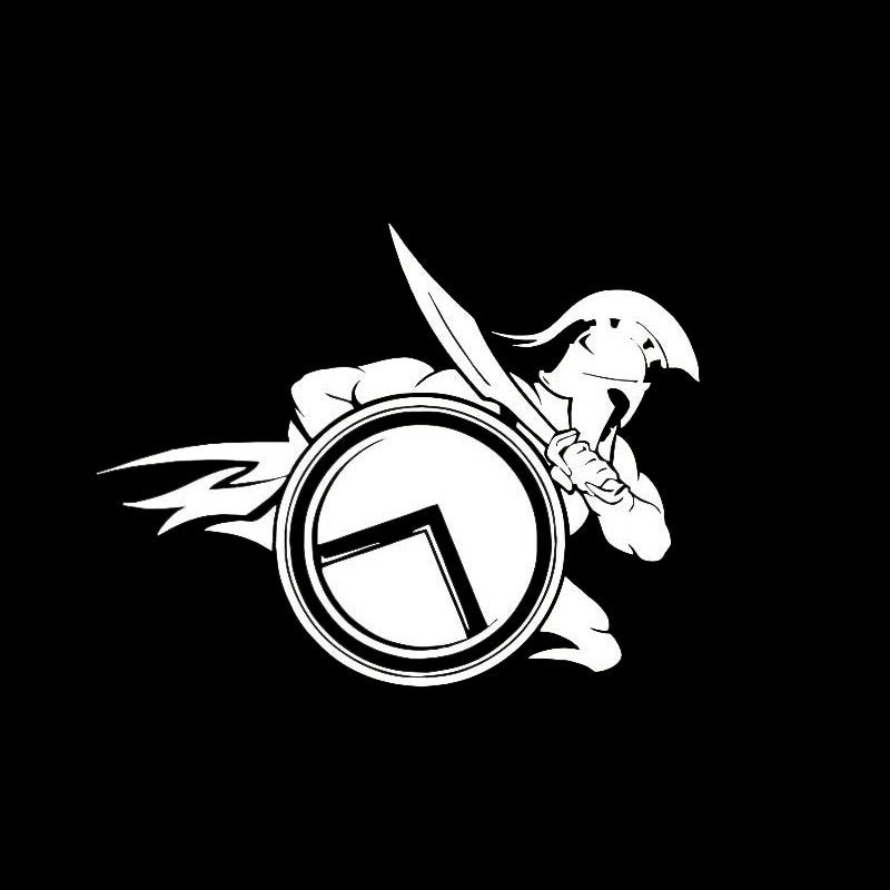 The 300 Spartans 'Spartan Warrior | Attacking' Vinyl Car Sticker
