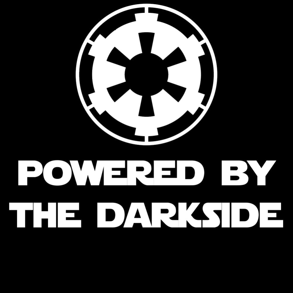 Star Wars 'Powered By The Darkside | Galactic Empire Symbol' Vinyl Car Sticker