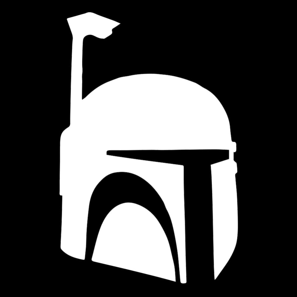 Star Wars 'Boba Fett Helmet' Vinyl Car Sticker