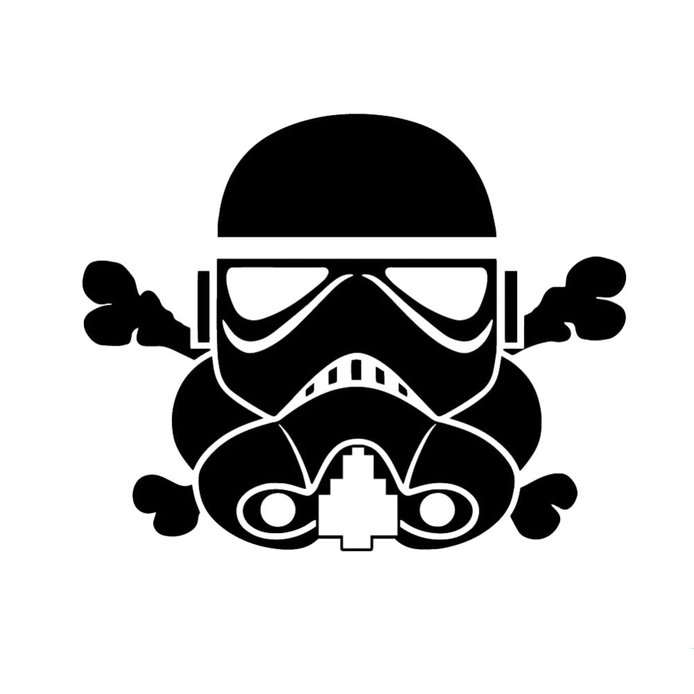 Star Wars 'Stormtrooper Helmet | Crossbones' Vinyl Car Sticker