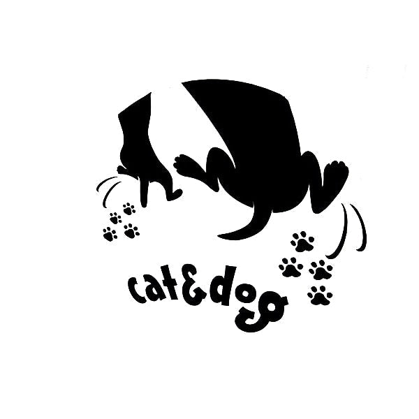 Cute Shadow 'Cat and Dog' Vinyl Car Sticker