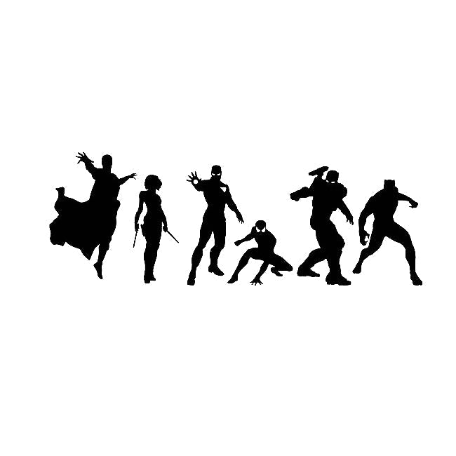 The Avengers 'Superheroes Portrait | 2.0' Vinyl Car Sticker
