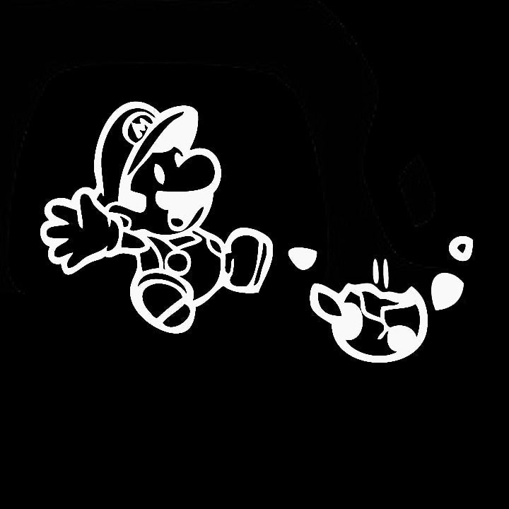 Super Mario Bros. 'Mario | Egg Hatch' Vinyl Car Sticker