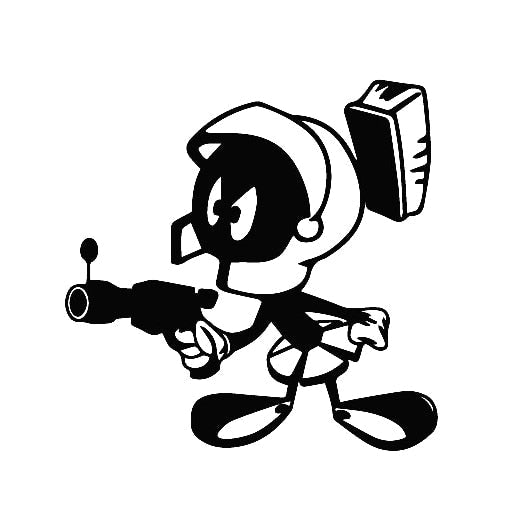 Looney Tunes 'Marvin the Martian' Vinyl Car Sticker