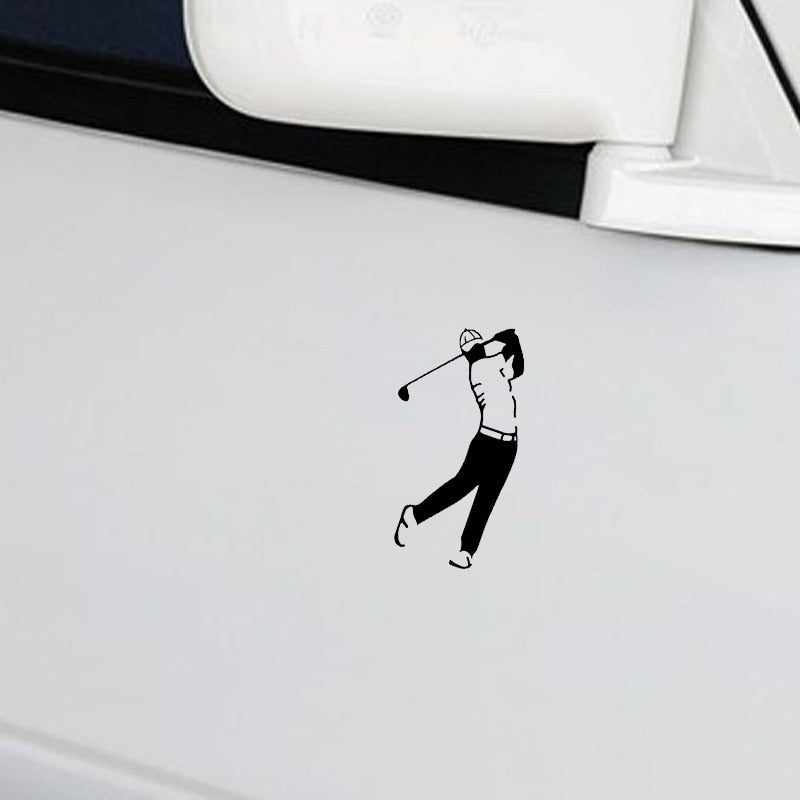 Golfer 'Golf Swing' Vinyl Car Sticker