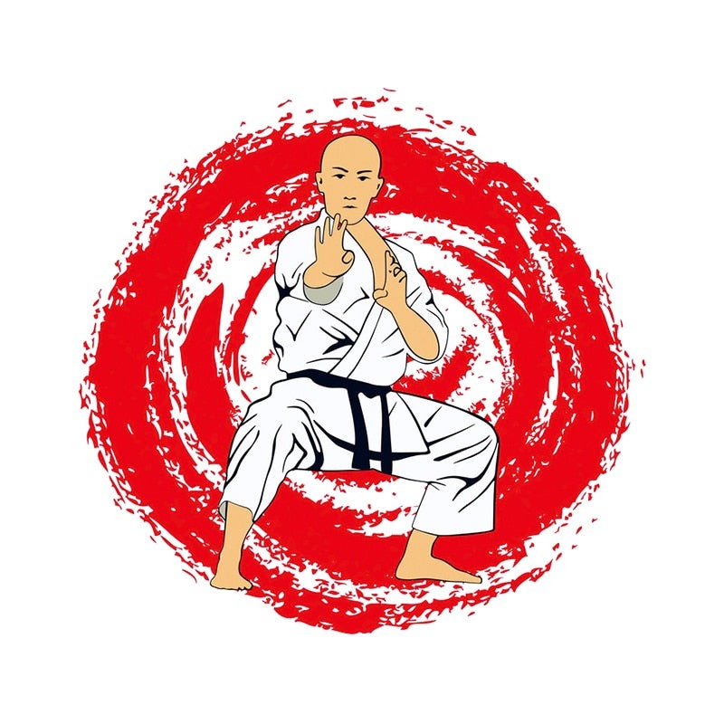 Jiu Jitsu 'Fighting Stance' Vinyl Car Sticker