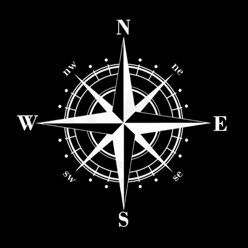 Compass Vinyl Car Sticker