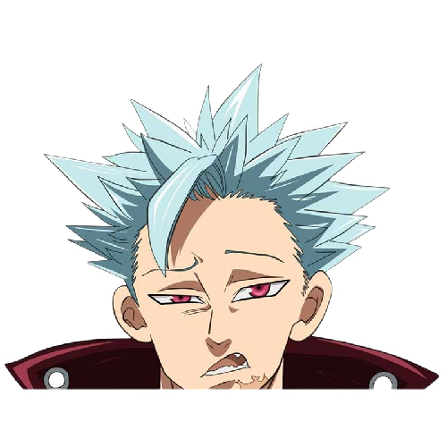 The Seven Deadly Sins 'Ban | Unhappy' Vinyl Car Peeker Sticker