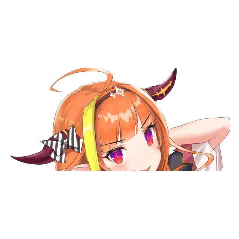 Virtual YouTuber 'Kiryu Coco | Blushed' Vinyl Car Peeker Sticker