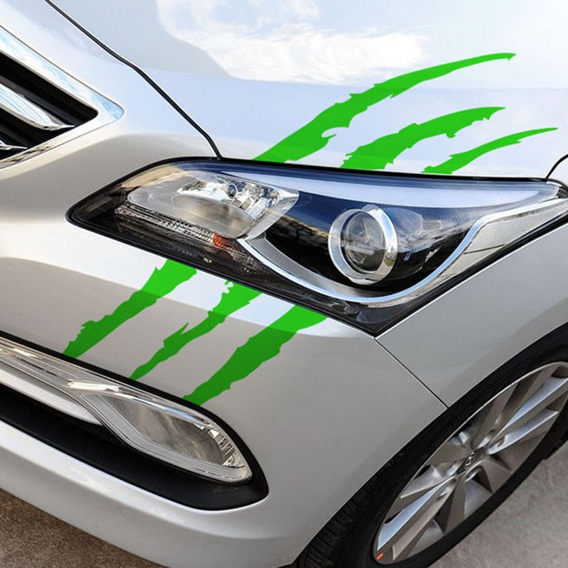 Cool 'Monster Claw Scratch' Vinyl Car Sticker
