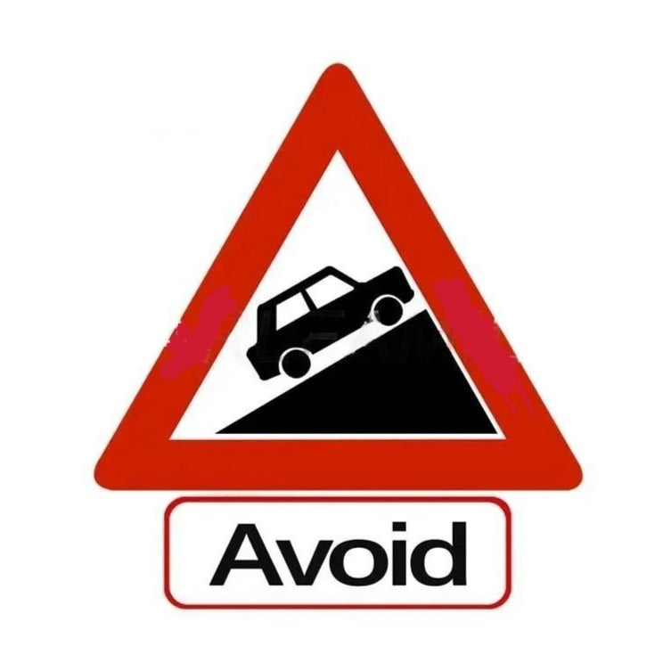 Steep Ascent 'Avoid | Car' Vinyl Car Sticker