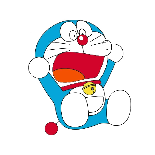 Doraemon 'Yelling | Left' Vinyl Car Sticker