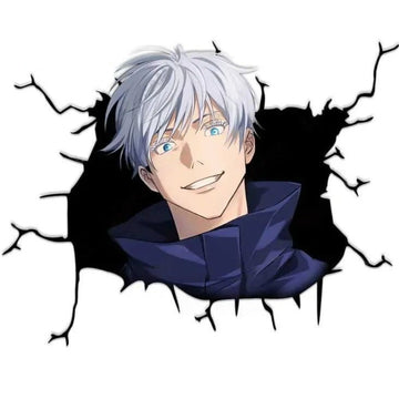 Jujutsu Kaisen 'Satoru Gojo | Happy Face' Car Window Vinyl Sticker