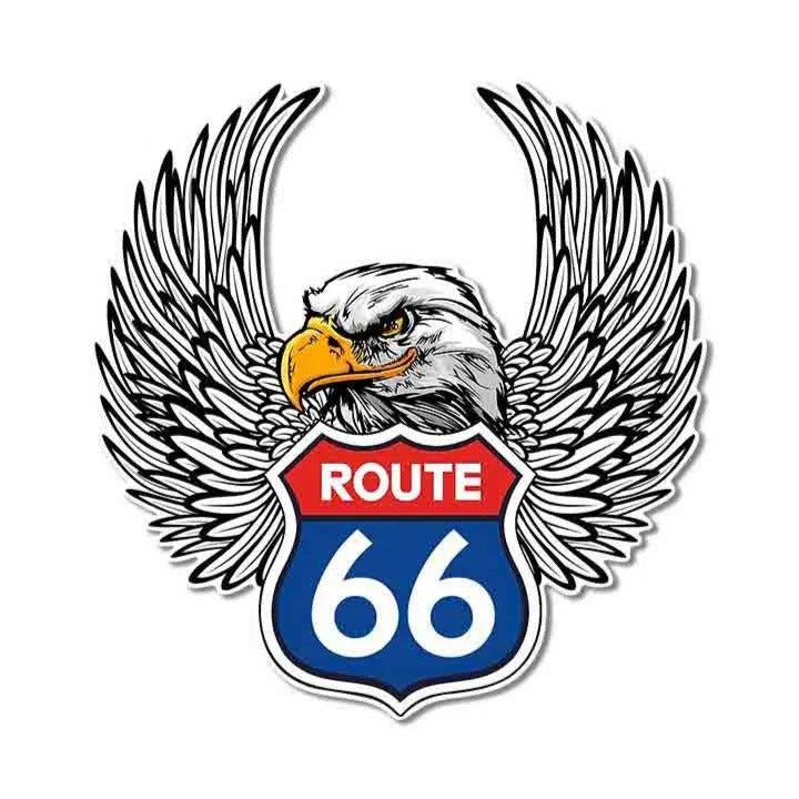 Eagle 'Route 66' Vinyl Car Sticker