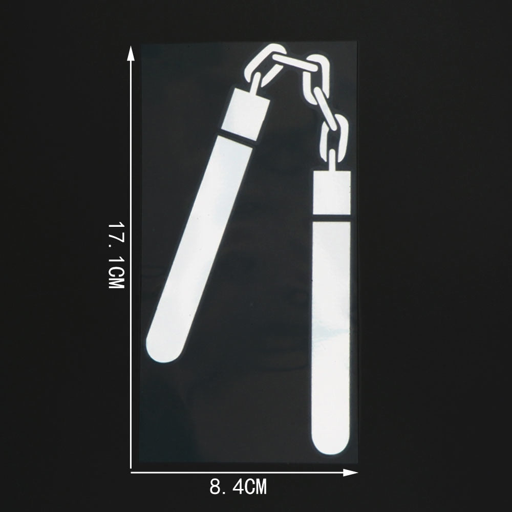 Martial Arts 'Nunchaku Weapon' Vinyl Car Sticker