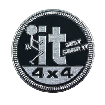 Cool 'It 4x4 | Just Send It' Metal Car Sticker
