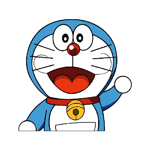 Doraemon 'Amazed | Left' Vinyl Car Sticker