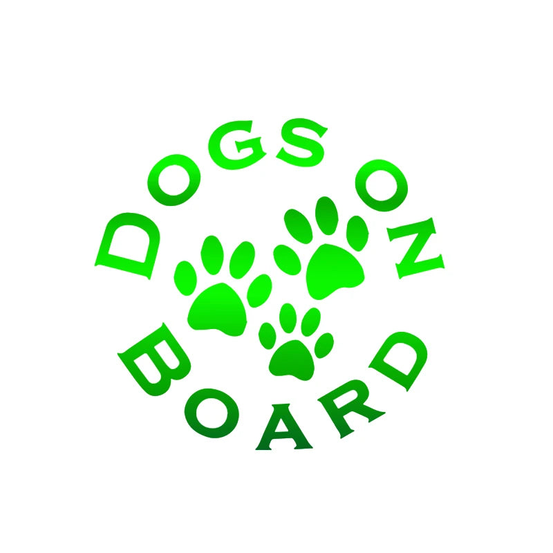Dogs On Board 'Dog Paws' Vinyl Car Sticker