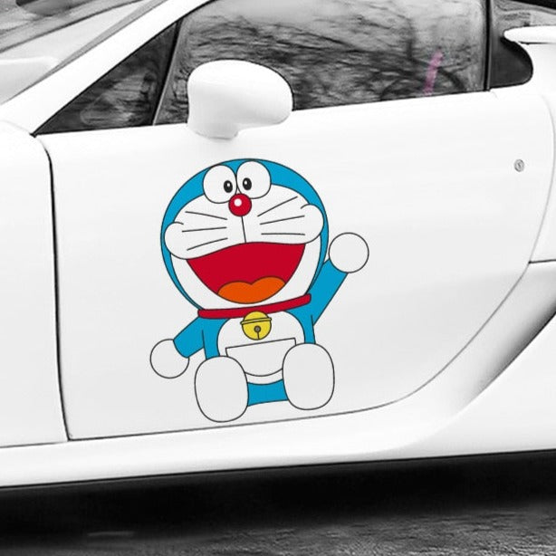 Doraemon 'Sitting | Left' Vinyl Car Sticker