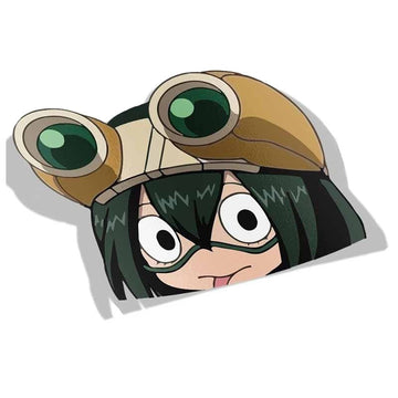 My Hero Academia 'Tsuyu | Goggles | Shadow' Vinyl Car Peeker Sticker