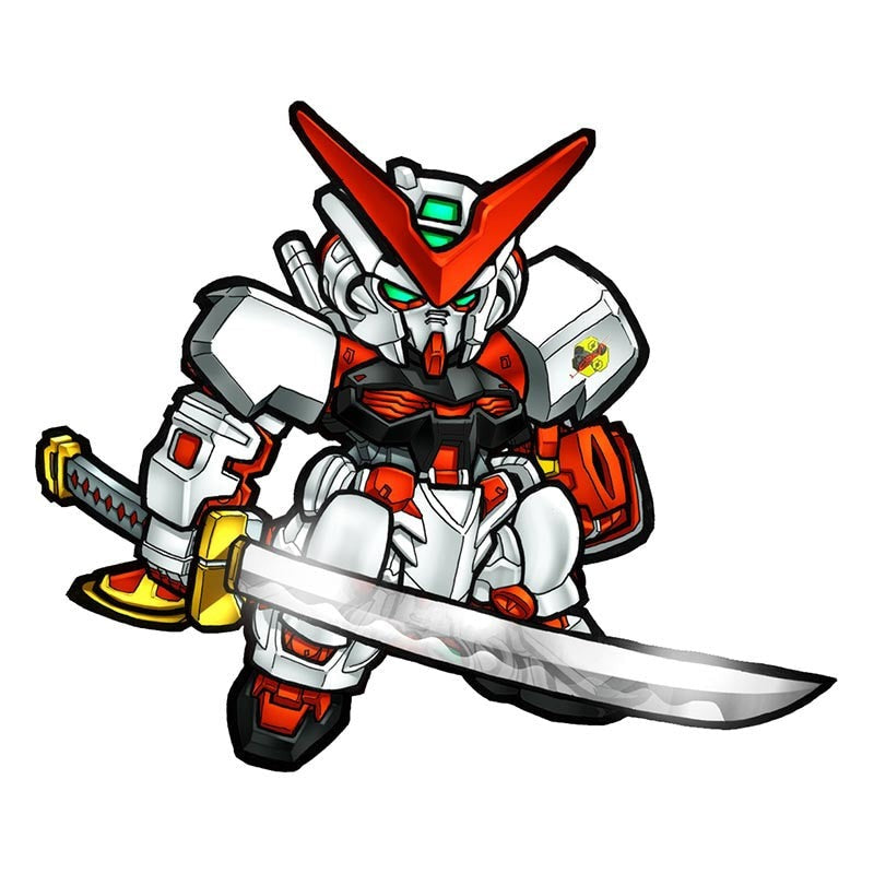 Mobile Suit 'Chibi Gundam Astray Red Frame | Sword' Vinyl Car Sticker
