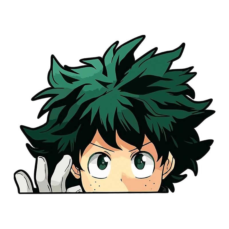 My Hero Academia 'Shocked Deku | Left Hand' Vinyl Car Peeker Sticker