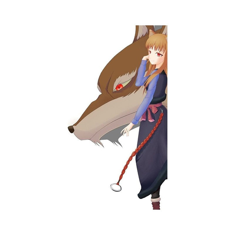 Spice and Wolf 'Holo And Wolf' Vinyl Car Peeker Sticker